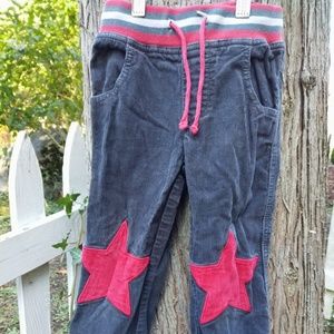 Boden star patch corduroys, size 2 - 3 years